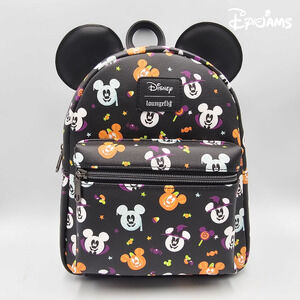 Loungefly Disney Mickey Mouse Black Halloween Costume Mini Backpack New